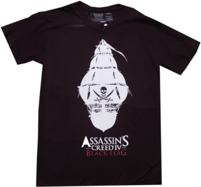 Férfi Pólók Assassin's Creed I Pirate Ship - Angels Band T Shirt (730x697), Png Download