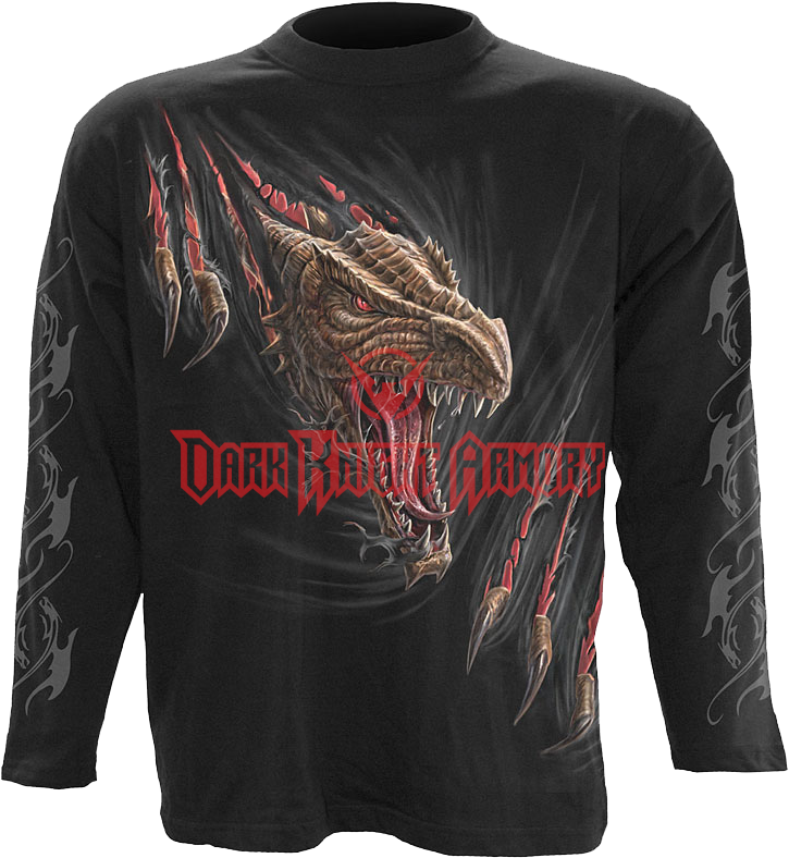 Gothic Dragon (800x800), Png Download