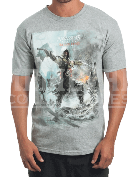 Assassins Creed Iv Black Flag Game T-shirt - Assassin's Creed Iv Black Flag Video Game Poster (600x600), Png Download