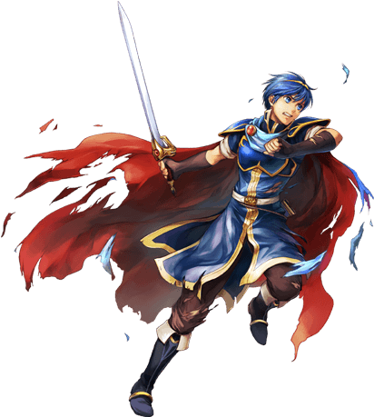 Zlujykg - Marth Fire Emblem Heroes (450x500), Png Download