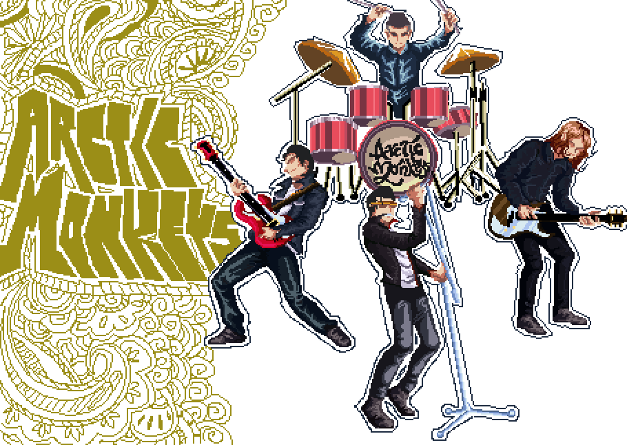 Arctic Monkeys - Rock (910x646), Png Download