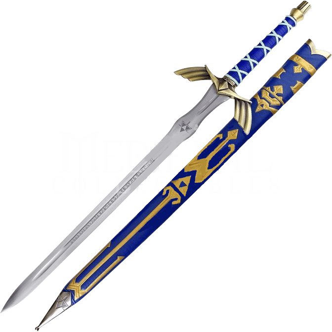 Deluxe Edition Zelda Sword - Legend Of Zelda Master Sword Made (672x672), Png Download