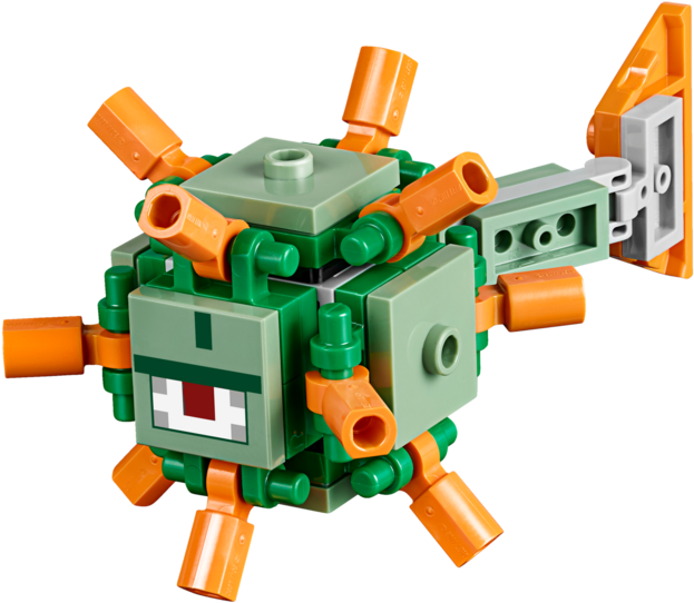 Minecraft Guardian - Lego Minecraft - The Ocean Monument (21136) (800x600), Png Download