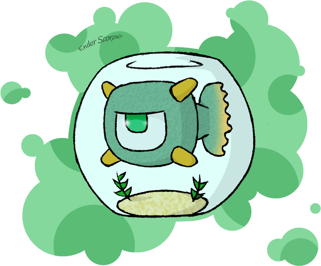 Cute Minecraft Guardian (1280x1016), Png Download