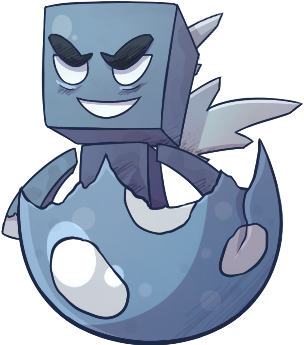 Placeheld - Mob Cartoon Minecraft Png (359x344), Png Download