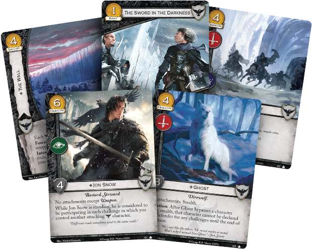 As A Faction, Playing The Night's Watch Feels The Most - Game Of Thrones: The Card Game (cards) (626x505), Png Download