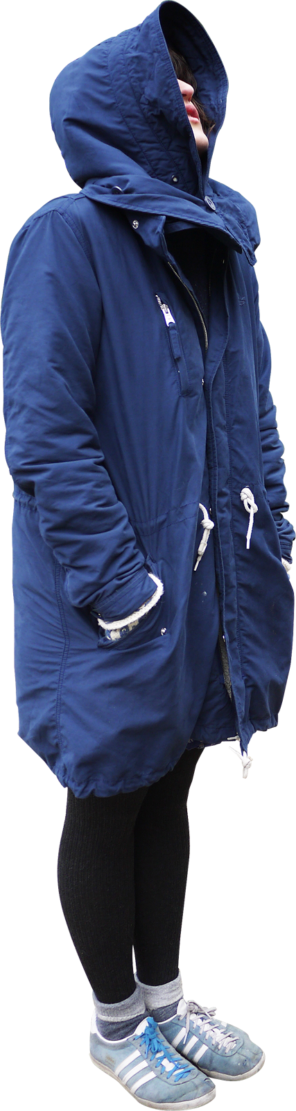 People Standing Winter Png (427x1600), Png Download