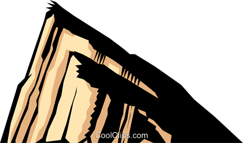 Rock Of Gibraltar Royalty Free Vector Clip Art Illustration - Rock Of Gibraltar (480x283), Png Download