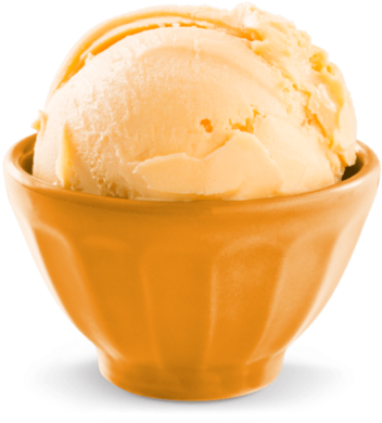 Orange Sherbet Ice Cream - Caramel (400x400), Png Download