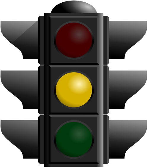 Traffic Light Yellow Dan 01 Png Images - Yellow Traffic Light Icon (540x600), Png Download