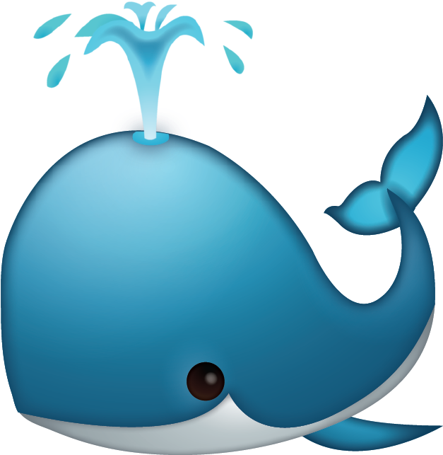 Download Ai File - Whale Emoji No Background (626x677), Png Download
