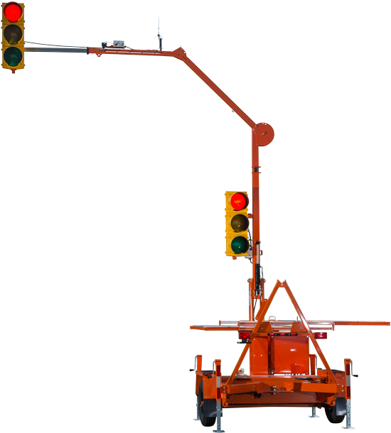 Sq3 Ts Portable Traffic Signal - Traffic Light Temporary (600x685), Png Download