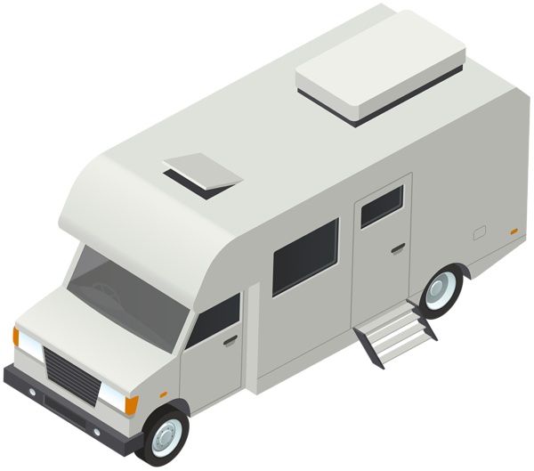 Caravan Decorative Transparent Image - Camping (600x529), Png Download