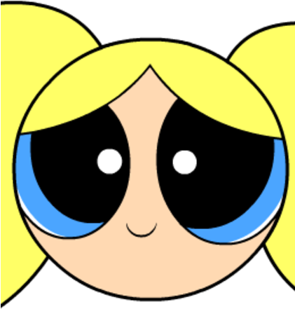 Female - Powerpuff Girls Bubbles Head (420x480), Png Download