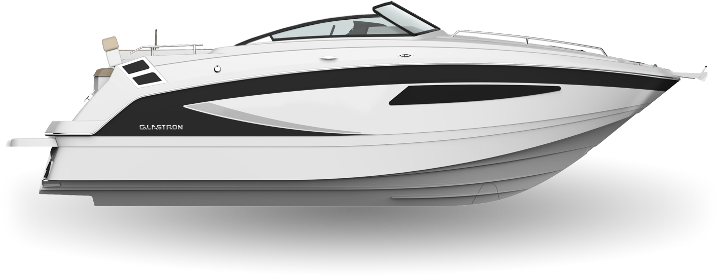 White W/jet Black - Motor Boat Png (1440x993), Png Download