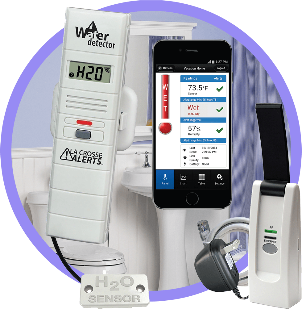 La Crosse Remote Leak Detector - La Crosse Alerts Temperature & Humidity Monitor (1000x1000), Png Download