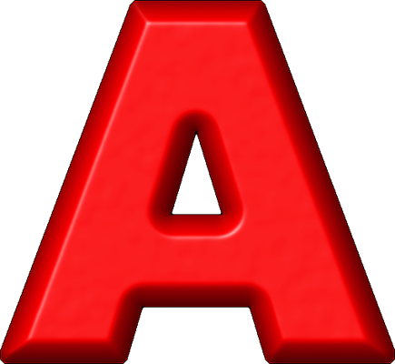 Etc > Presentations Etc Home > Alphabets > Refrigerator - Letter A In Red (435x400), Png Download
