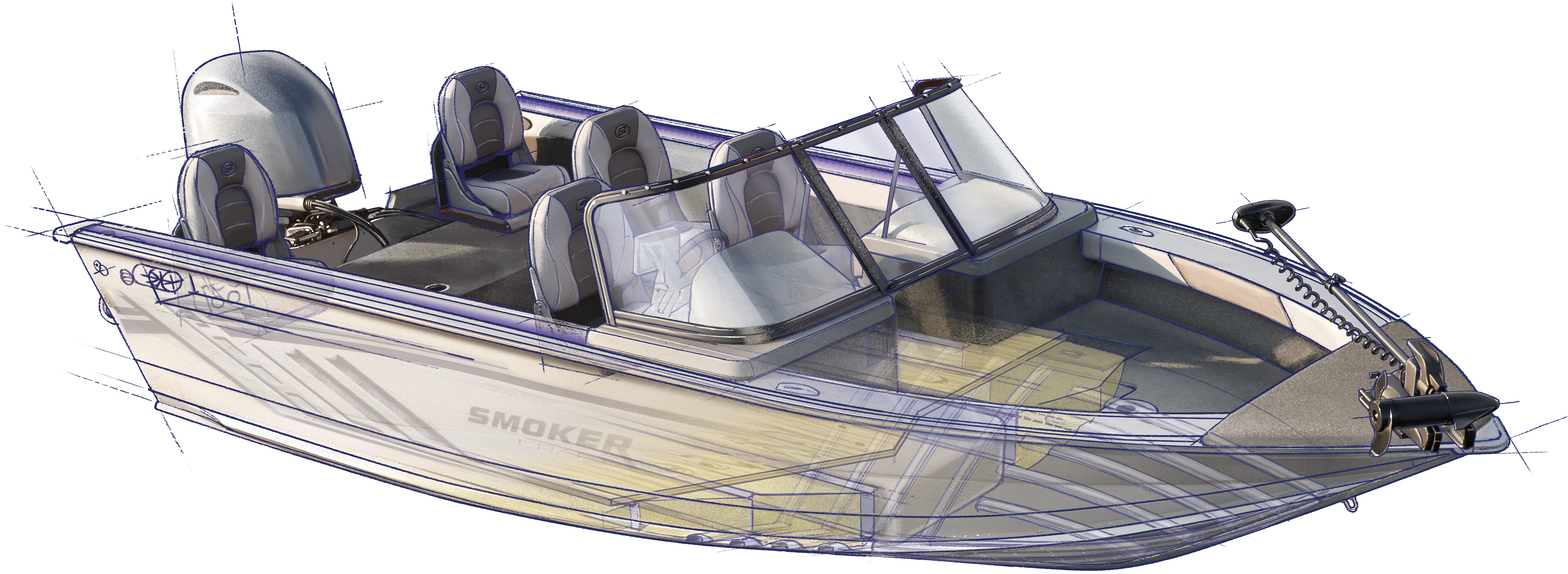 From Hull Design And Construction Down To The Last - Shoe (6384x2700), Png Download