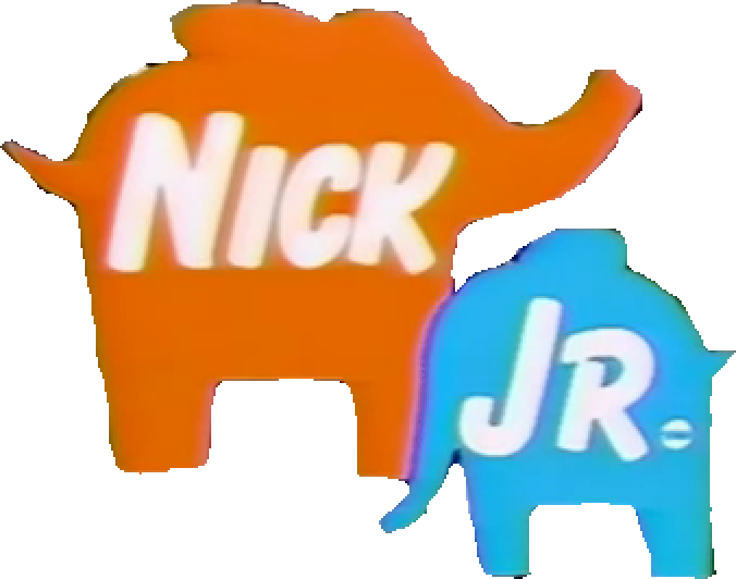 Nick Jr Elephants Logo (676x532), Png Download