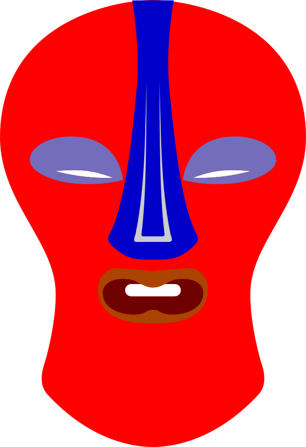 How To Set Use African Mask - Clip Art (615x900), Png Download