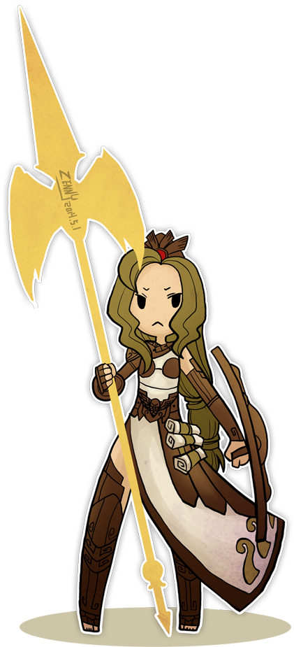 View Samegoogleiqdbsaucenao Chibi Ath 1000 By Zennore-d7gnr46 - Athena Smite Fan Art (506x1000), Png Download