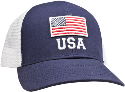 American Flag Mesh Back Trucker Hat - United States Of America (480x480), Png Download