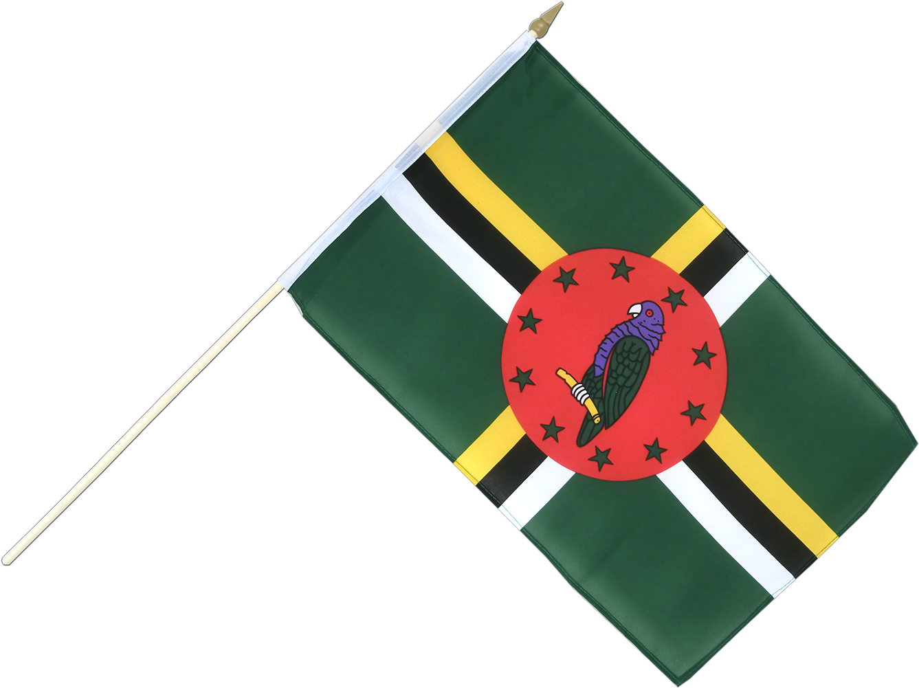 Hand Waving Flag 12x18" - Dominica Flag 3x5 Foot Solarmax Nylon (1500x1260), Png Download