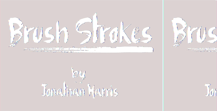 Free Brush Strokes Font - Brush (728x375), Png Download