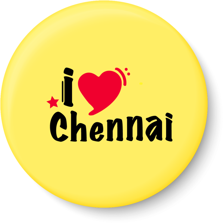 Chennai Magnet,chennai Fridge Magnet,i Love Chennai - Life Is Good (961x1024), Png Download