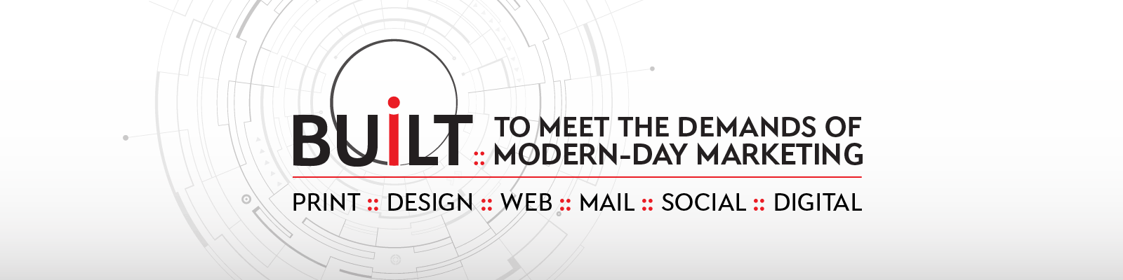 Aradius Group White Banner Built To Meet The Demands - Graphic Design (1600x400), Png Download