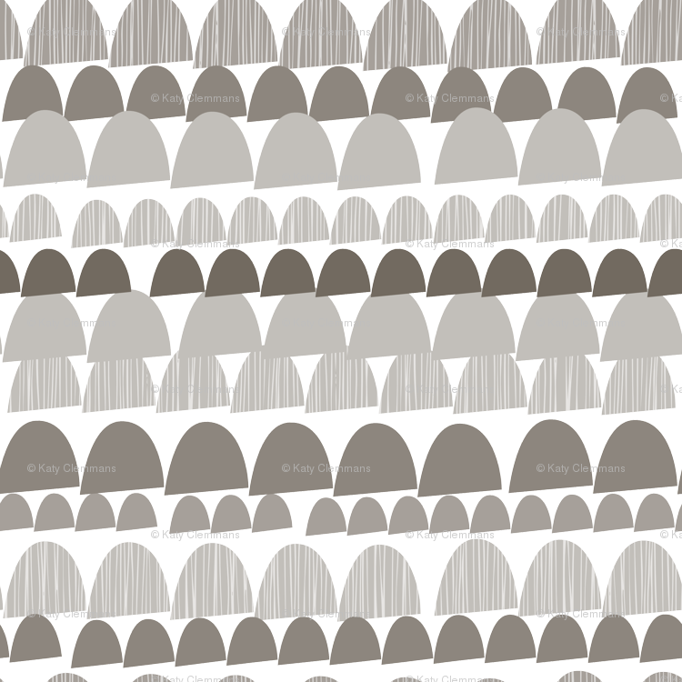 Shroom Aqua Canvas Print - Small By Katy Clemmans (750x750), Png Download