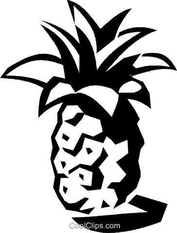 Pineapples Royalty Free Vector Clip Art Illustration - Illustration (364x480), Png Download