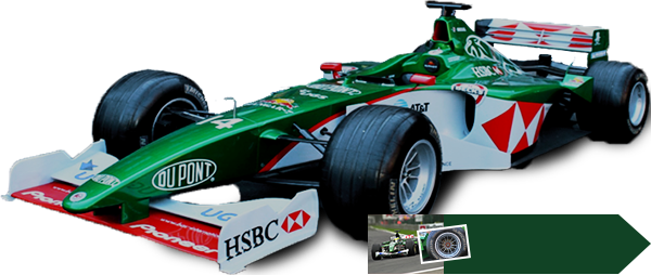 Formula One Car (600x254), Png Download