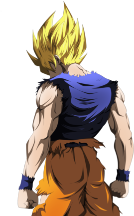 Personagem Goku - Efeitos De Anime Png (300x464), Png Download