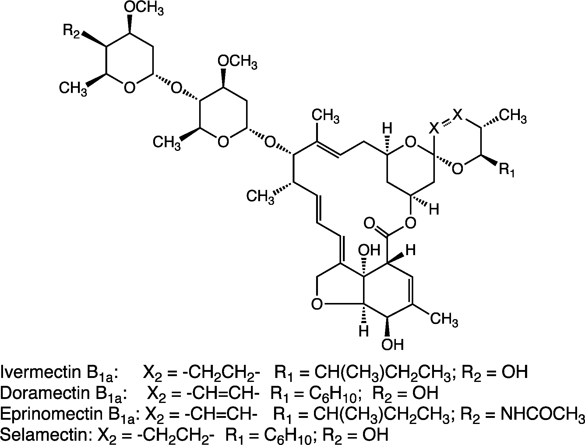 Derivatives Of Emamectin - Benzoato De Emamectina Formula (1942x1485), Png Download