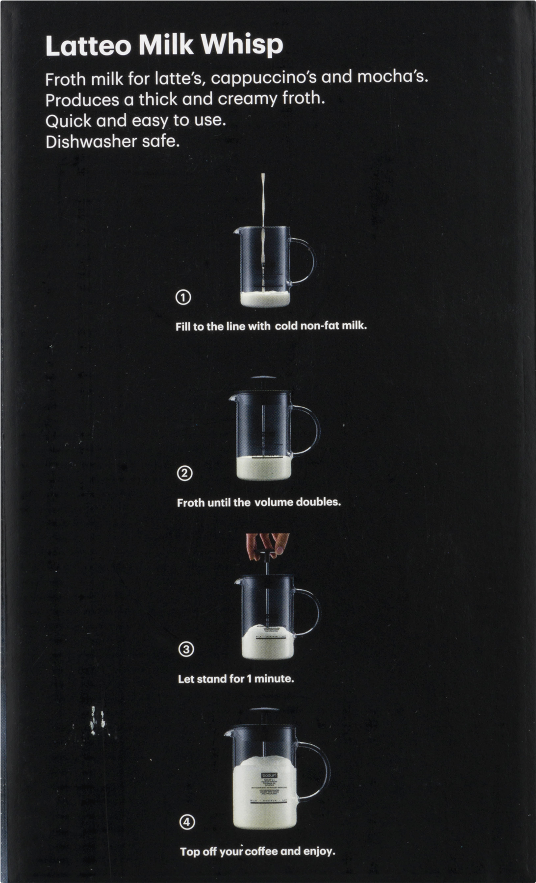 Bodum Latteo Milk Frother, - Kitchen Appliance (1800x1800), Png Download