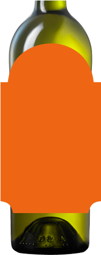 Design Your Own Wine Bottle Orange Label (500x500), Png Download