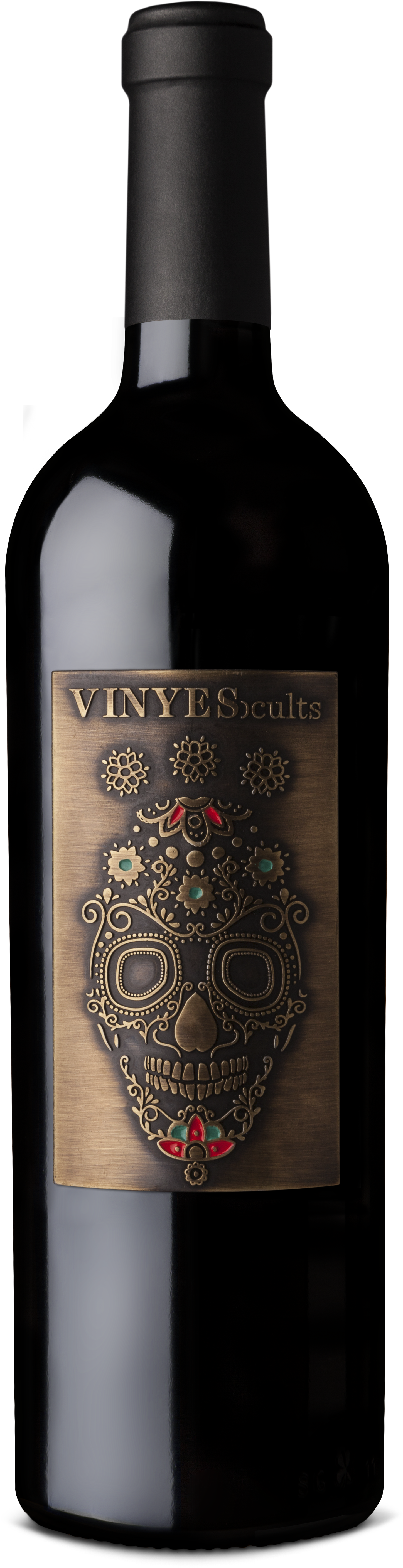 Strong, Rustic And Enigmatic Skull Wine Label Design - Tikal Alma Negra Misterio (4162x6242), Png Download