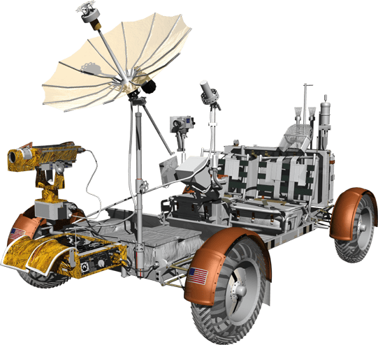 Apollon 15 Lunar Rover Png - Lunar Rover Png (541x494), Png Download