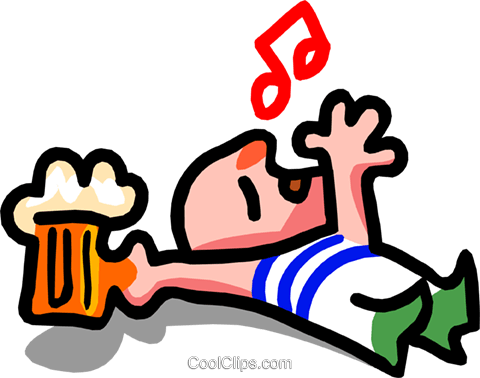 Too Much Beer- Cartoon Royalty Free Vector Clip Art - Freedom From Alcohol: Alcoholism Alcohol Dependency (480x378), Png Download