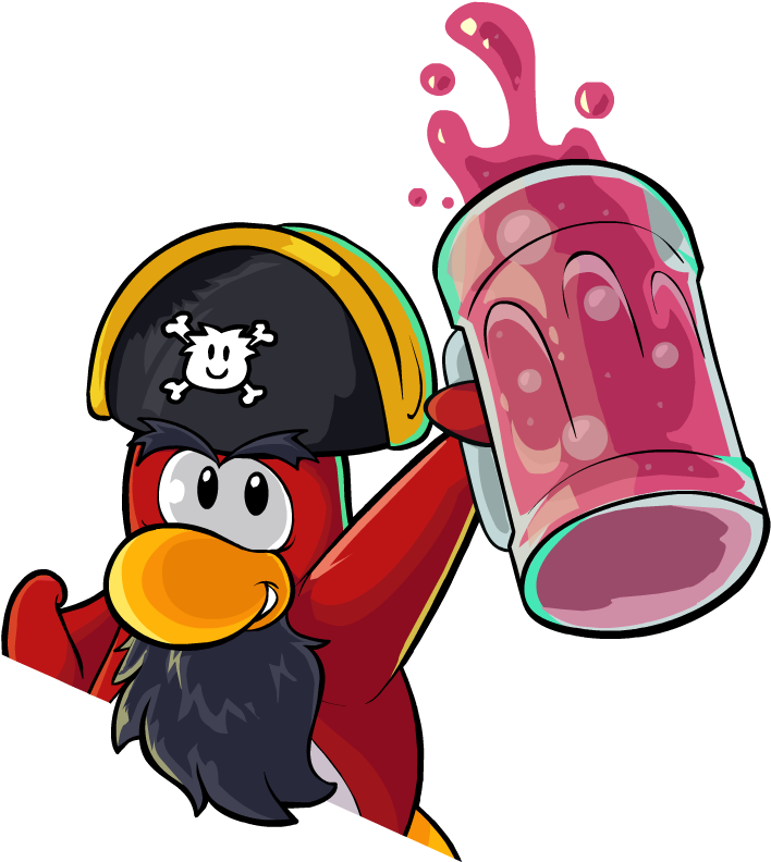 Rockhopper Beer - Club Penguin Rockhopper Art (753x797), Png Download