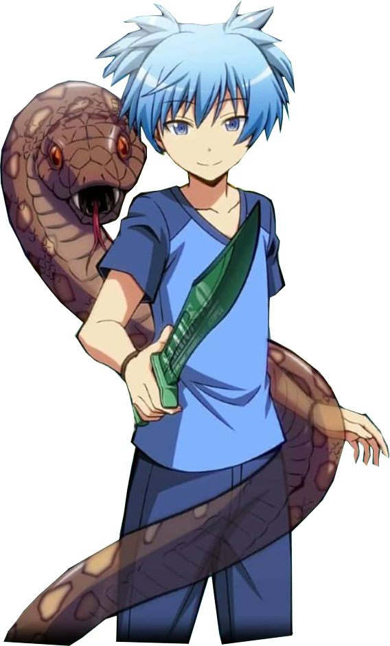 Nagisa Shiota Bloodlust1 Render By Oreki Eru-da00cg3 - Nagisa Shiota Assassination Classroom (568x941), Png Download