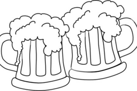 19 Cheers Vector Beer Stein Huge Freebie Download For - St. Patrick's Day Tile Coaster (450x300), Png Download