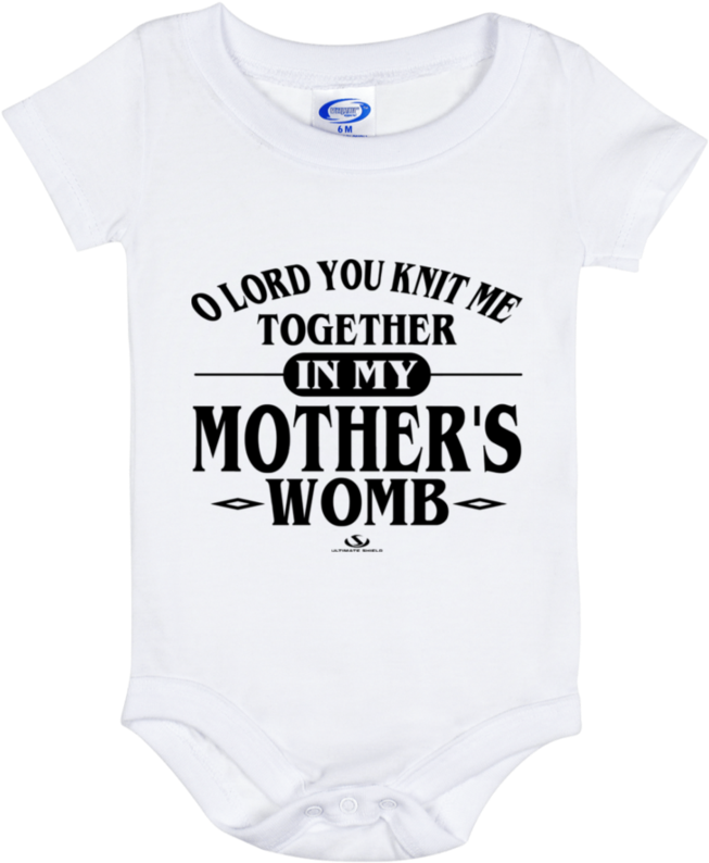 O Lord You Knit Me Together In My Mothers Womb Baby - Infant Bodysuit (800x800), Png Download