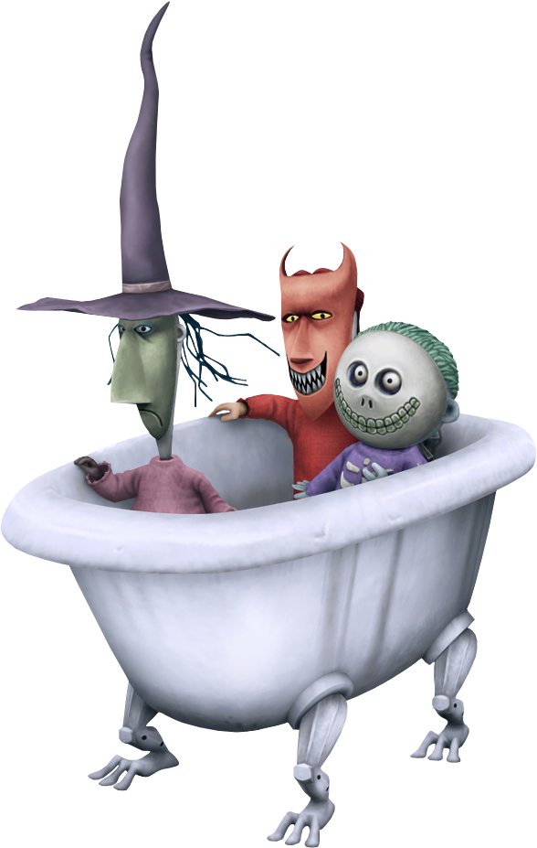 Nightmare Before Christmas Bath Tub - Nightmare Before Christmas Tub (350x552), Png Download