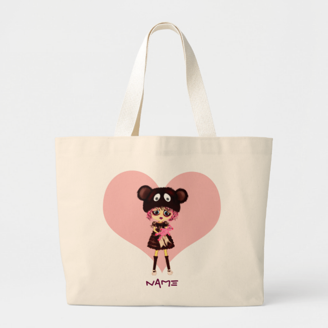 Kawaii Girl Why So Sad Crying Child With Bear Jumbo - Tote Bag (650x650), Png Download