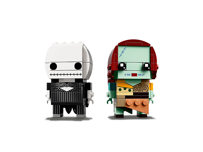 You Can Purchase This New Nightmare Before Christmas - Lego Jack And Sally Brickheadz (947x532), Png Download