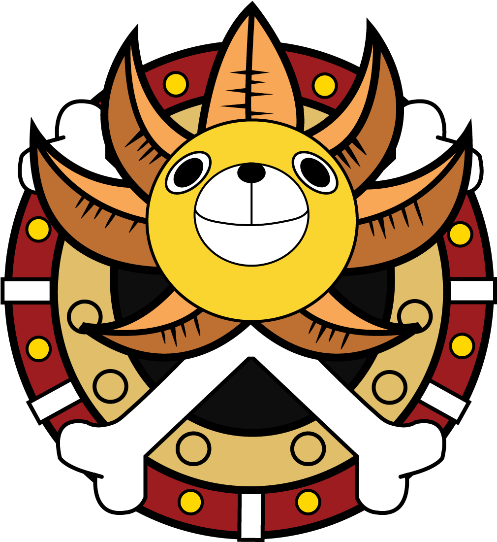 I Gave Thousand Sunny A Super Saiyan Blue Goku Colorway - One Piece Thousand Sunny Logo (1280x1110), Png Download