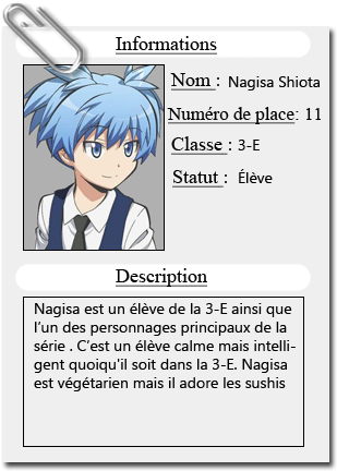 Opening - Assassination Classroom Nom Des Personnages (400x500), Png Download