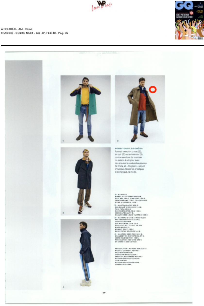Gq Magazine / Woolrich - Standing (960x1359), Png Download